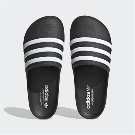 adidas badslippers adilette zwart|adidas adilette slippers.